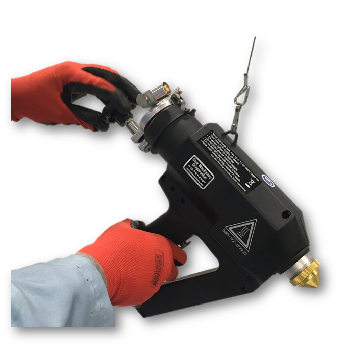 Champ™ PURS LCD Cartridge Hot Melt Spray Gun PUR Hot Melt Machinery