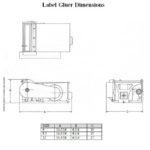 label gluer dimensions