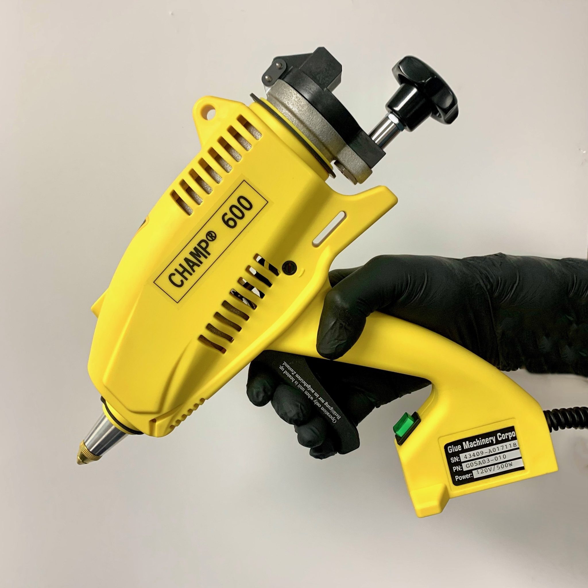 Glue Machinery Corp Champ 600 Bulk Hot Melt Glue Gun