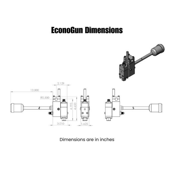 EconoGun™ Hot Melt Bead Gun
