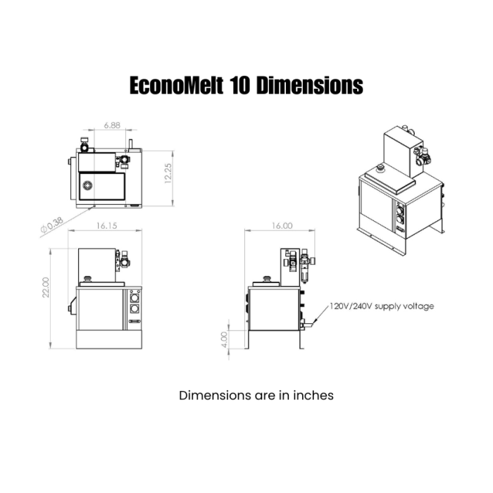 EconoMelt Glue Drop™ Spot Gluing System